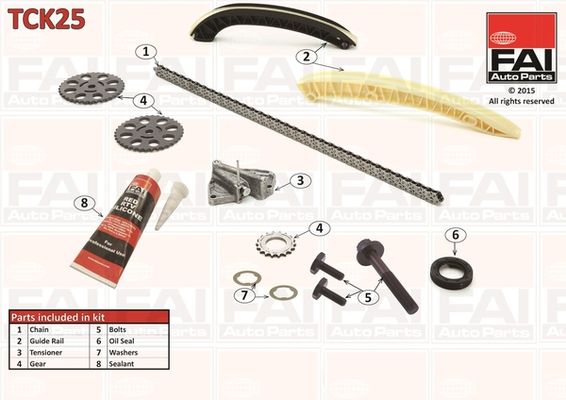 FAI AUTOPARTS Комплект цели привода распредвала TCK25